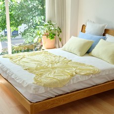 BAZAAR 舒芙蕾夏季涼感單層薄被, 黃色