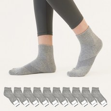 가나양말 여성용 프리미엄 두겹 레저 단목양말 10켤레
