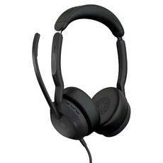 Jabra Evolve2 50 商務有線貼耳式主動降噪耳機麥克風 AirComFort技術 Stereo 1個, 25089-999-999, Black