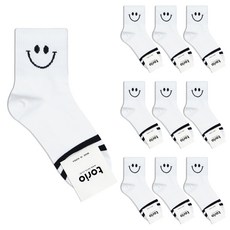parkgoon 女性笑臉船型襪 10雙組