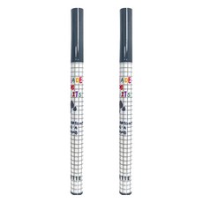 FLORTTE 花洛莉亞 水果沙拉系列 彩色防水眼線液筆，多種顏色選擇，日本進口刷絲，高品質設計, 01 芝麻酥酥, 2件