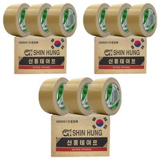Shin Hung 韓國製大容量Lava布膠帶 48mm X 25M 米色, 9個