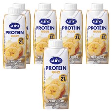 얼티브 비건 프로틴 바나나맛, 250ml, 6개