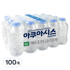 아쿠아시스 무라벨, 330ml, 100개