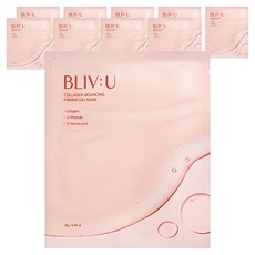 블리브유 콜라겐 바운싱 탄력 겔 마스크 28g, 5개입, 2개