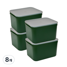 씨밀렉스 닛띵 담담 수납 정리함, 그린, 8개
