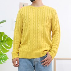 꽈배기 라운드 니트