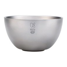 Keith Titanium 鎧斯 雙層鈦碗 Ti5355 850ml 純鈦 表面砂光, 鈦色, 1個
