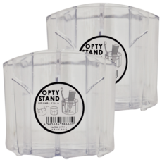 YAMADA 山田化學 OPTY STAND 牙刷牙膏架, 透明, 2個