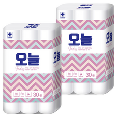 Today Paper 無螢光3層衛生紙 18m, 2個, 30捲