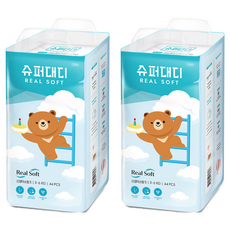 슈퍼대디 리얼소프트 밴드형 기저귀 신생아, 신생아용(NB), 88매