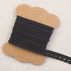 해피베어스 에일린 토션 레이스 13 mm, 블랙, 3개