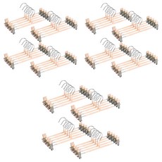 Market Plan 防滑塗層夾式褲架, 米色, 60個