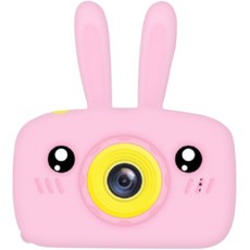 하이라라 듀얼렌즈 토끼 미니 토이카메라 LaLa002, 1개, LaLa002(핑크)