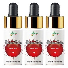 내팜 플라워 아이싱칼라, 30g, 3개