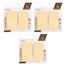 台灣 COSMOS 25 兩用粉餅海綿 6入 S30681, 膚色, 3包
