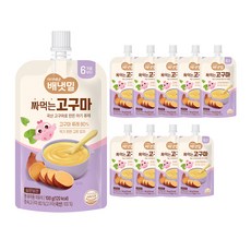 배냇밀 유아용 배냇밀 짜먹는고구마 퓨레, 고구마맛, 100g, 10개