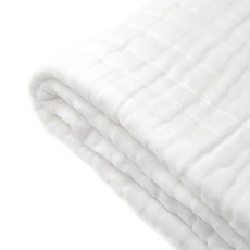 NellyRose 素色純棉厚毛巾 106*106cm, 白色, 1入