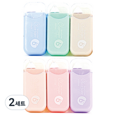 狂彩 柔和粉彩修正帶6件組, 6種, 2套