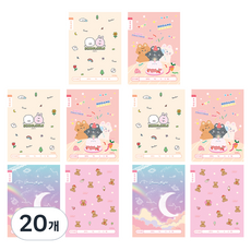 ibis 女童用國小1-2年級10格寫字簿, 隨機出貨, 20個