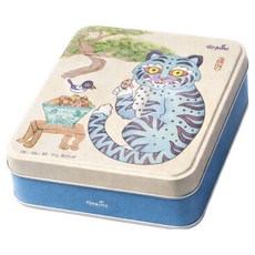 그래인스쿠키 베이커스초이스 틴케이스 쿠키 + 쇼핑백 세트, 1세트