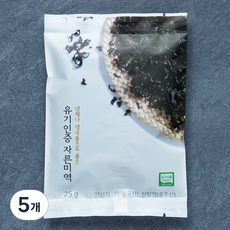 기장물산 유기식품 인증 냉채나 냉국용으로 좋은 자른 미역, 25g, 5개