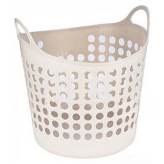 오코로 透氣性佳洗衣籃 50L, 象牙白