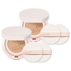 에스쁘아 비글로우 볼륨 쿠션 파운데이션 13g + 퍼프 2p 세트, 21호 아이보리, 2개