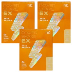 m2 美度 Power Shake EX超能奶昔升級版 榛果可可, 25g, 8包, 3盒