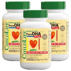 CHILDLIFE 純DHA Omega-3 草莓口味, 29.25g, 3個