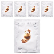 BODY GOALS 白奶昔 阿薩姆紅茶拿鐵 110卡路里 零反式脂肪 5克纖維, 30g, 5包