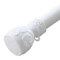 썬데코 01 25mm 커튼봉 장구 + 조절브라켓 세트, 화이트(커튼봉)