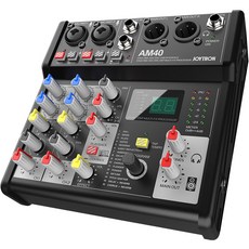 JOYTRON 4聲道廣播用麥克風音訊介面混音器, AM40, 單一顏色