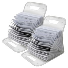 直式手風琴文件夾, 2個, 白色