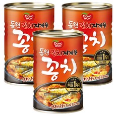 동원 김치찌개용 꽁치 통조림, 300g, 3개