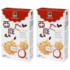 Home Bake 烘焙客 無加糖餅乾 亞麻仁, 120g, 2盒