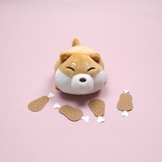 麻糬麻糬動物身體熱包公仔芝, 7cm, 柴犬