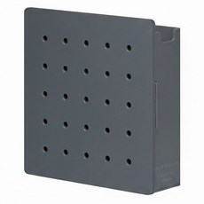 KING JIM HARU PEGGY 個人磁力洞洞板置物箱 S(153 x 55 x 153mm), 灰色, 1個