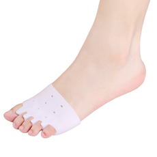 Skawiz 簡約前腳掌腳趾保護套 雙腳穿戴組 白色, 1套