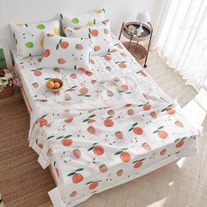 LaMonte 水果圖案泡泡紗薄被, 橘子