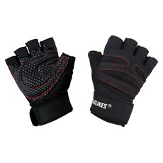 AOLIKES 奧力克斯 健身半指手套 109, 黑紅色, 1雙