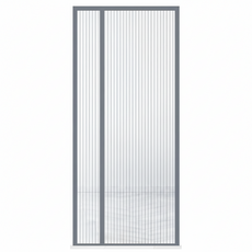 魔術貼防蚊門簾, 210 x 90cm, 金剛網灰色