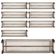 굿에스더 서랍 칸 분리대, 투명블랙, 8개