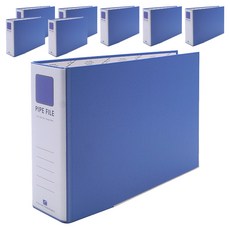 Heemang 2孔管狀活頁夾 A4 7*7軍 Br477E, 天藍色, 8個