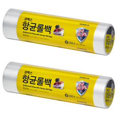 코멕스 항균 비닐롤백 중 250 x 350 mm 200p, 중(M), 200개입, 2개