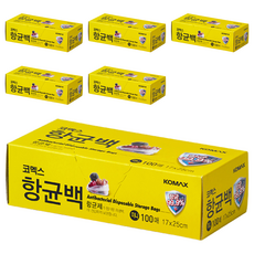 코멕스 항균 비닐백 미니 170 x 250 mm, 미니(XS), 100개입, 6개