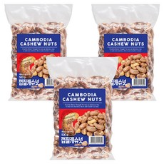 너트리 알큰 볶음 까먹는 껍질 캐슈넛, 500g, 3개