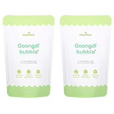 murmur accessories 嬰幼兒屁屁泡泡沐浴乳 補充包, 250ml, 2個