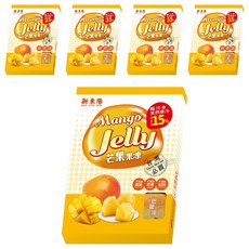 新東陽 芒果果凍, 梅汁含15%天然果汁, 500g, 5盒