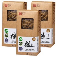 源順食品 有機糙米糆條 100% 全穀物 無麩質 零添加物 含膳食纖維 自然Q彈, 240g, 3包